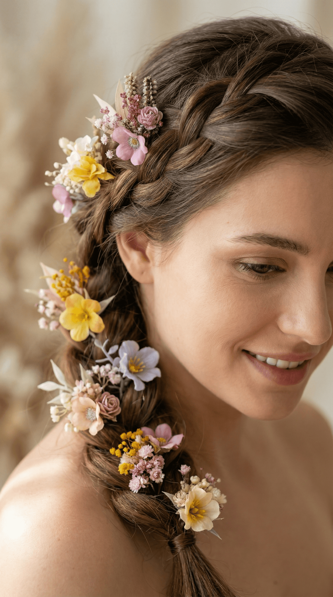 Pastel Flower Hair Pins: Boho Wedding Hair Accessories – handmade floral hair accessory by magaela