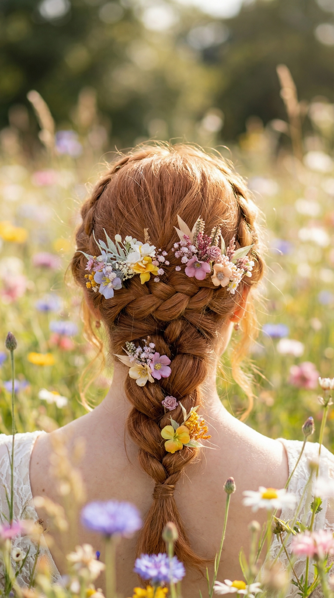 Pastel Flower Hair Pins: Boho Wedding Hair Accessories – handmade floral hair accessory by magaela