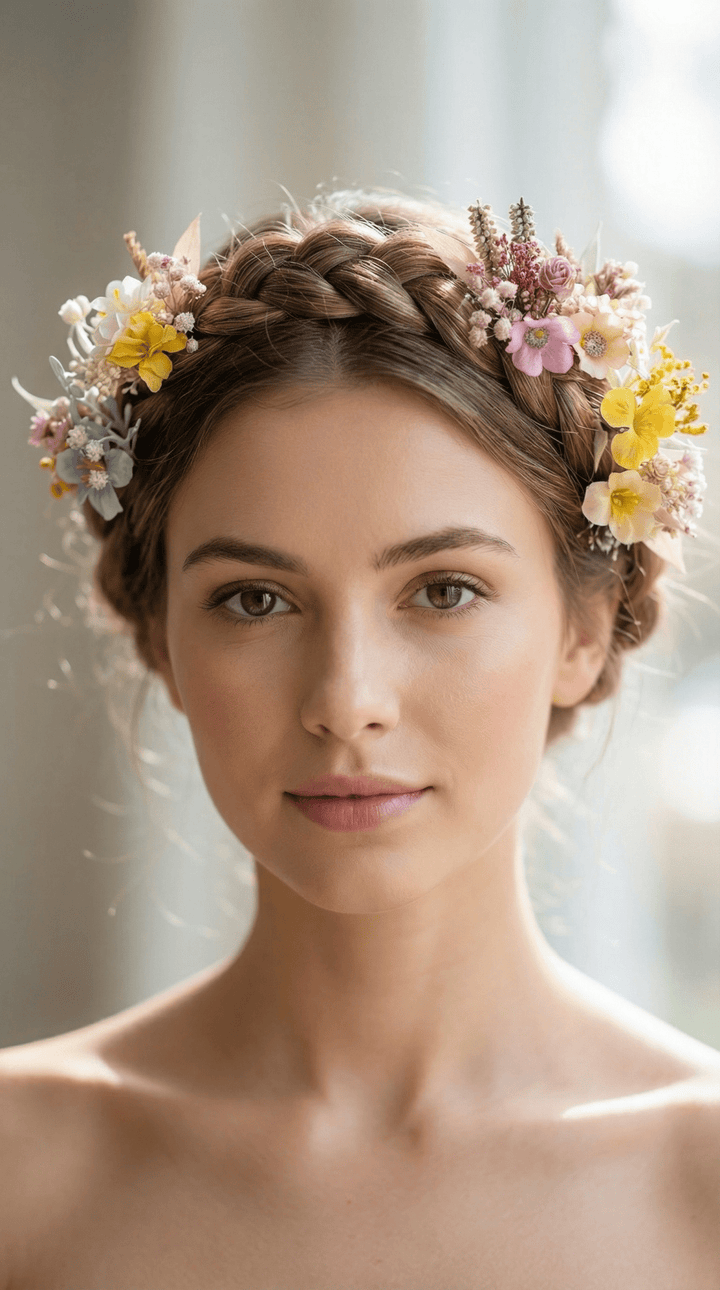 Pastel Flower Hair Pins: Boho Wedding Hair Accessories – handmade floral hair accessory by magaela