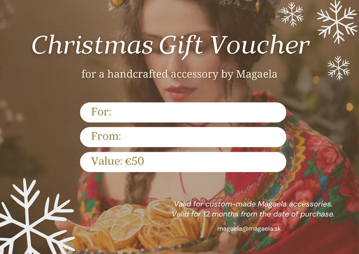 Christmas Gift Voucher – handmade floral hair accessory by magaela