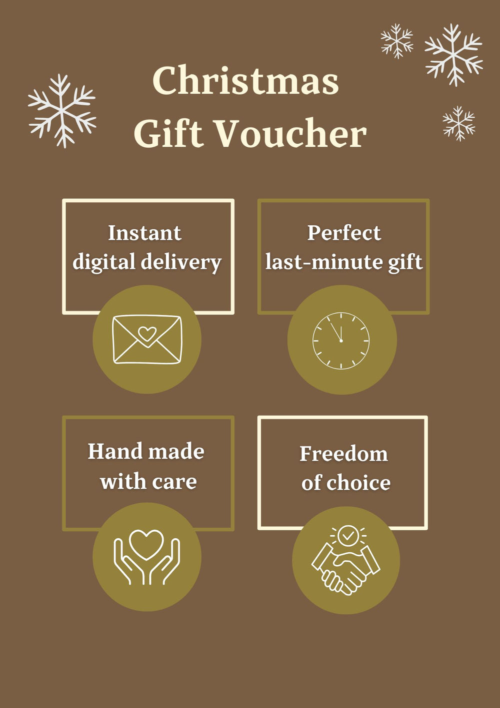 Christmas Gift Voucher – handmade floral hair accessory by magaela