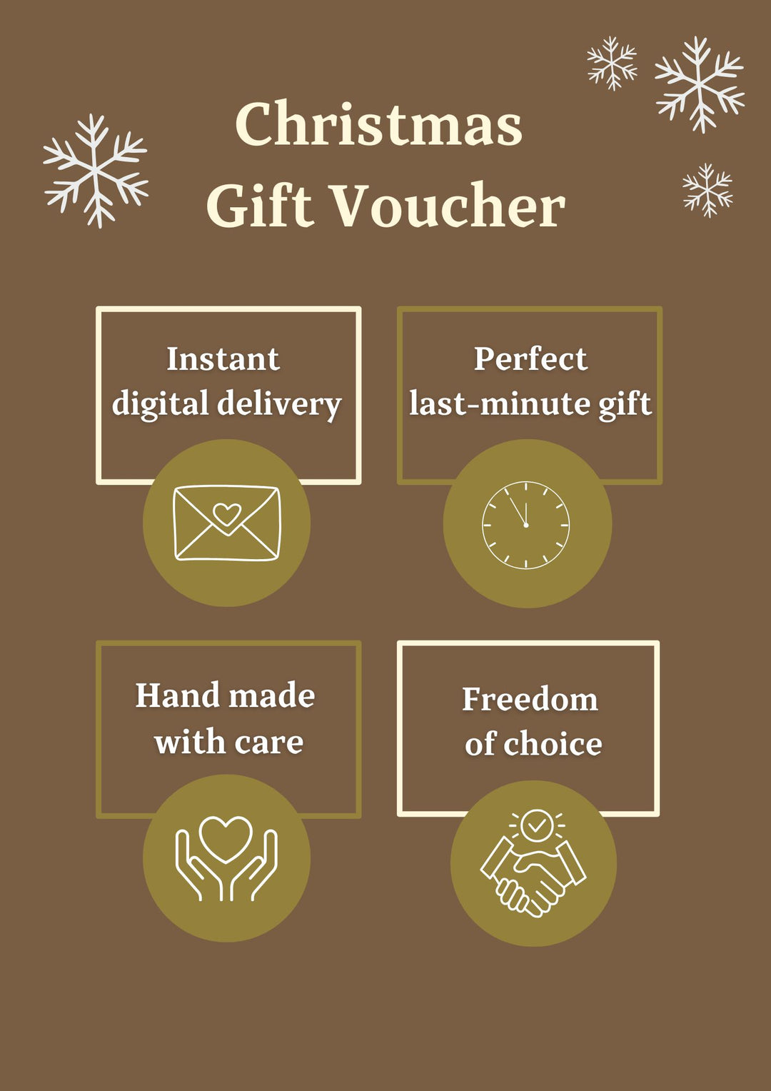Christmas Gift Voucher – handmade floral hair accessory by magaela