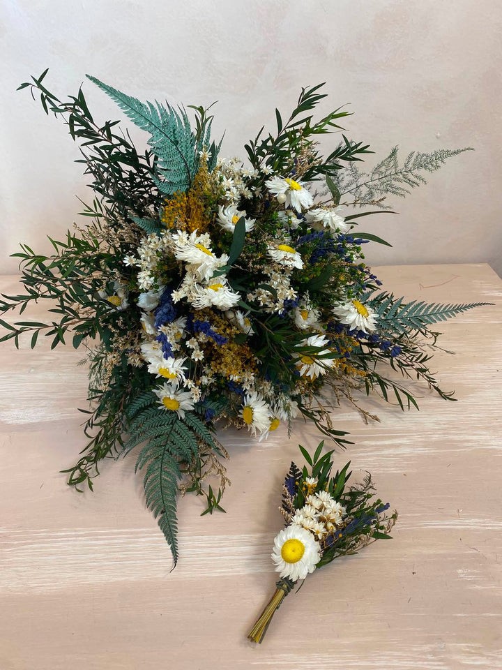 Custom Natural Dried Flower Wedding Set for Jessica