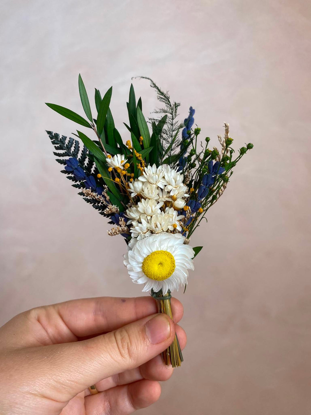 Custom Natural Dried Flower Wedding Set for Jessica