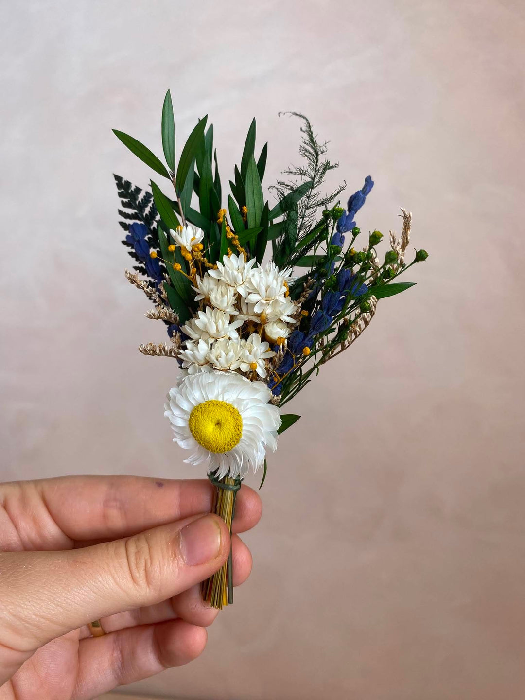 Custom Natural Dried Flower Wedding Set for Jessica