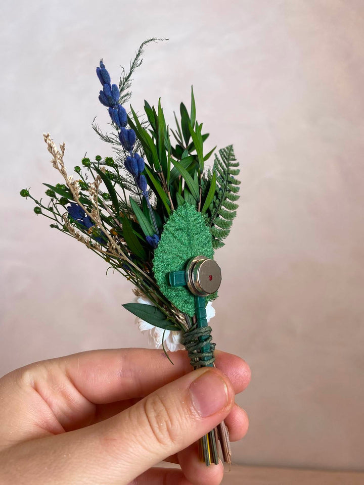 Custom Natural Dried Flower Wedding Set for Jessica