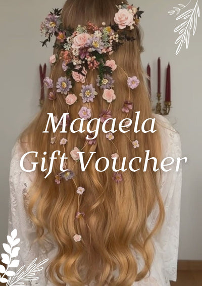 Magaela Gift Voucher – handmade floral hair accessory by magaela