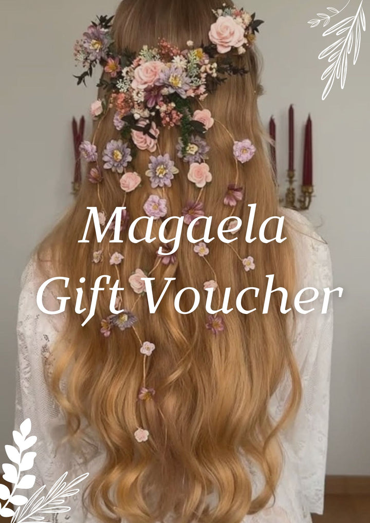 Magaela Gift Voucher – handmade floral hair accessory by magaela
