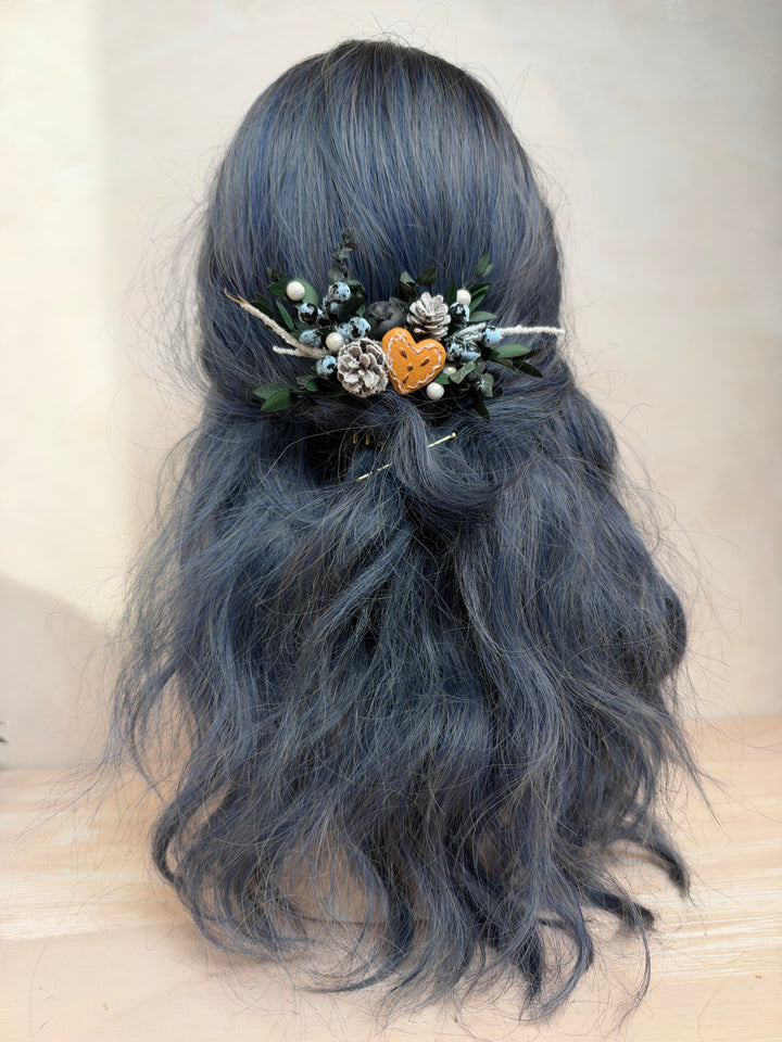 Gingerbread Heart Christmas Hair Comb | Blueberry Woodland