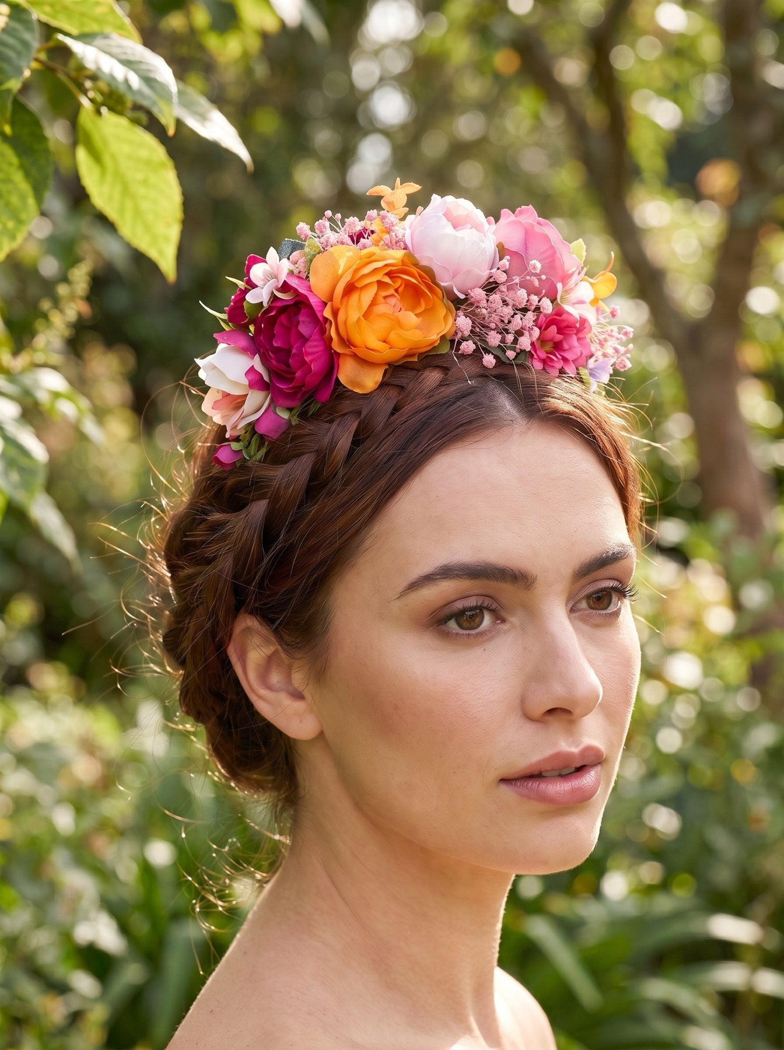 Frida Flower Crown with Peonies and Garden Roses | Magaela – magaela
