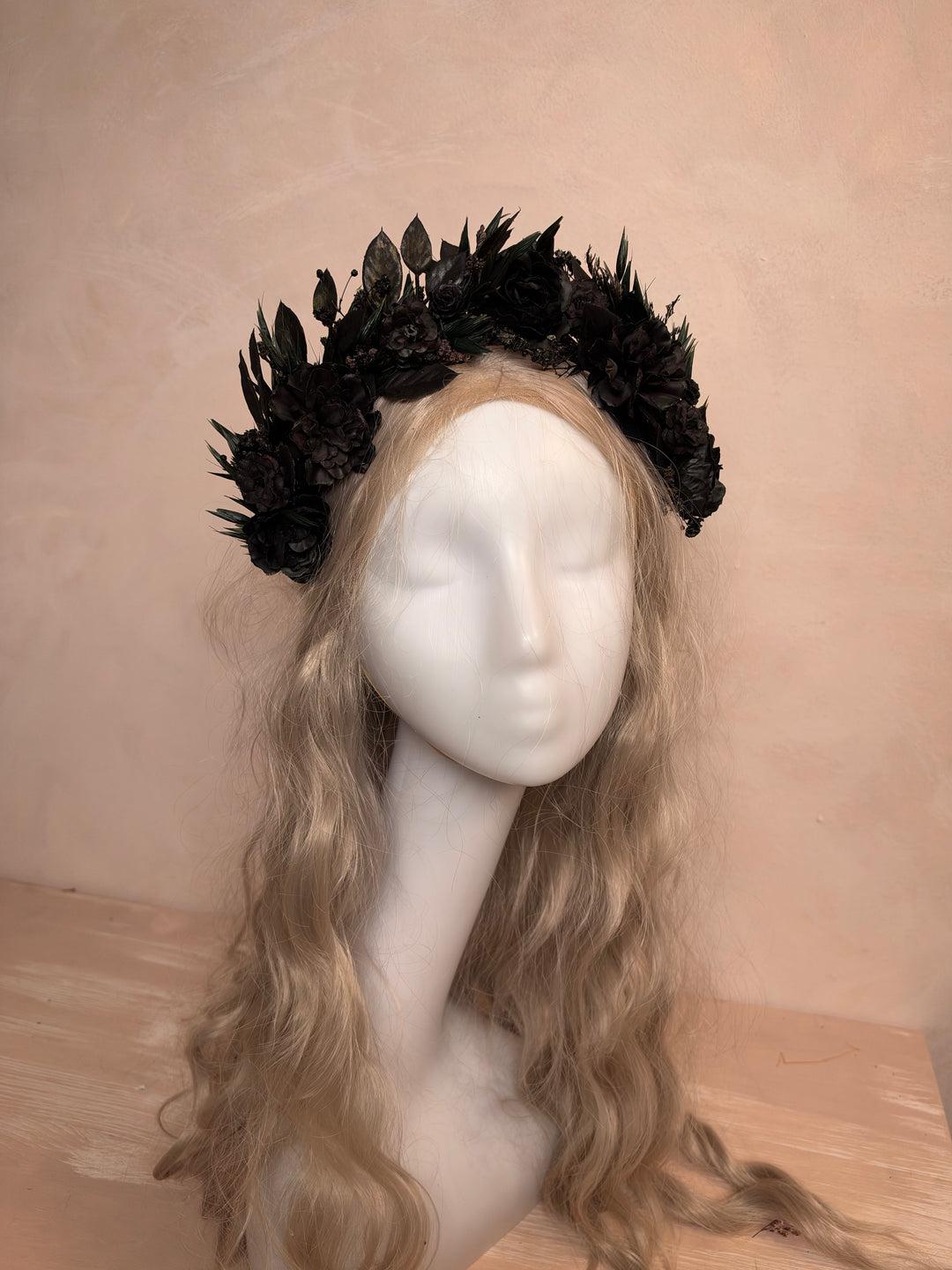 Black Floral Headband | Black Collection