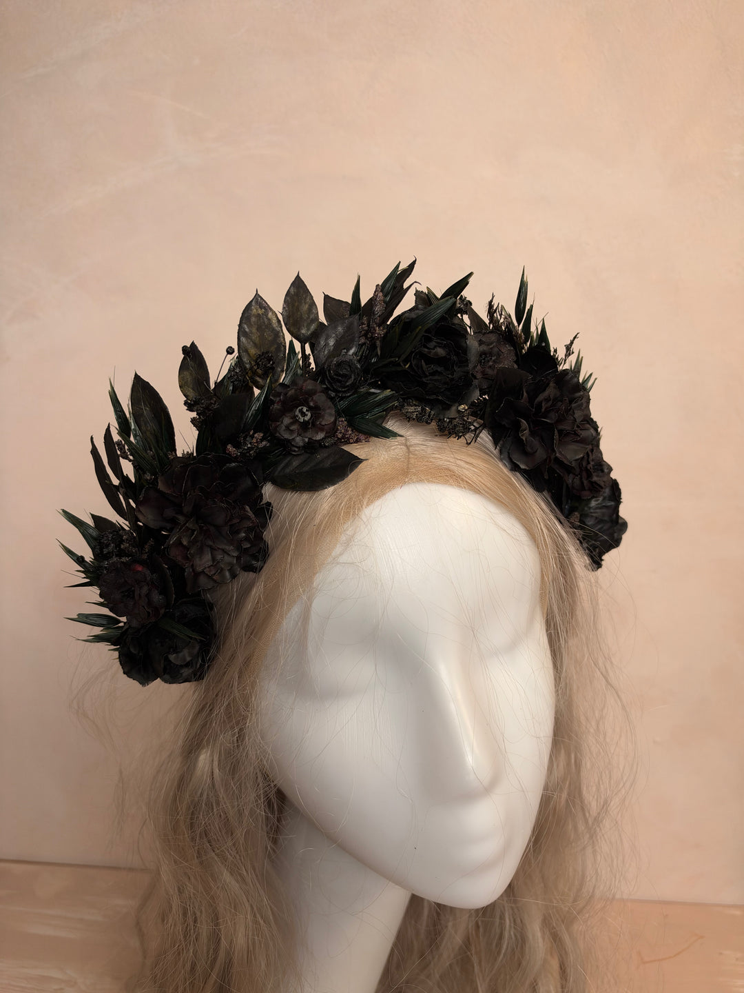Black Floral Headband | Black Collection