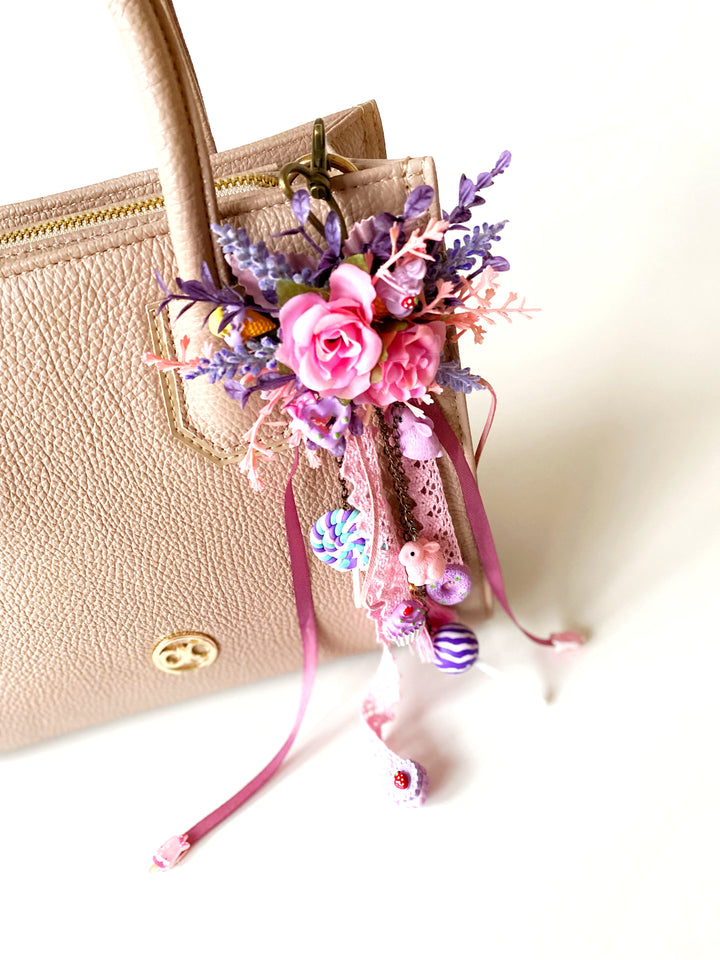 Candy Rose Garden Taschenanhänger | Nur ein Original-Einzelstück