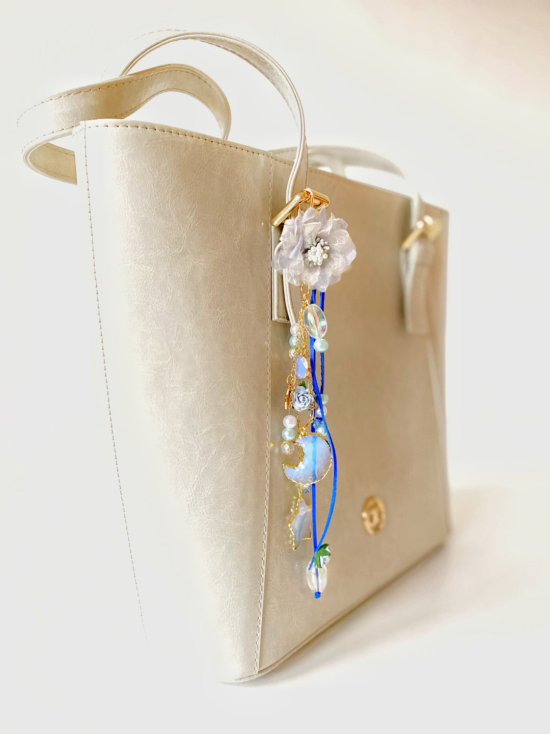 Moonlit Bloom Opalite Bag Charm | Only One Original Piece