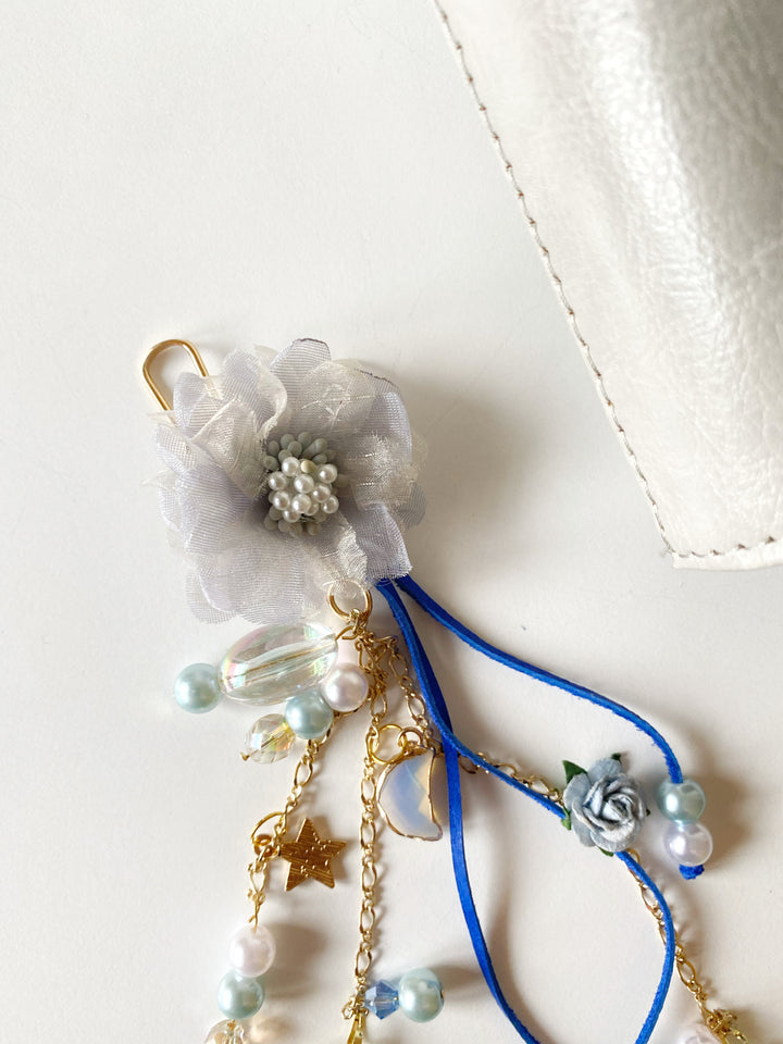 Moonlit Bloom Opalite Bag Charm | Only One Original Piece
