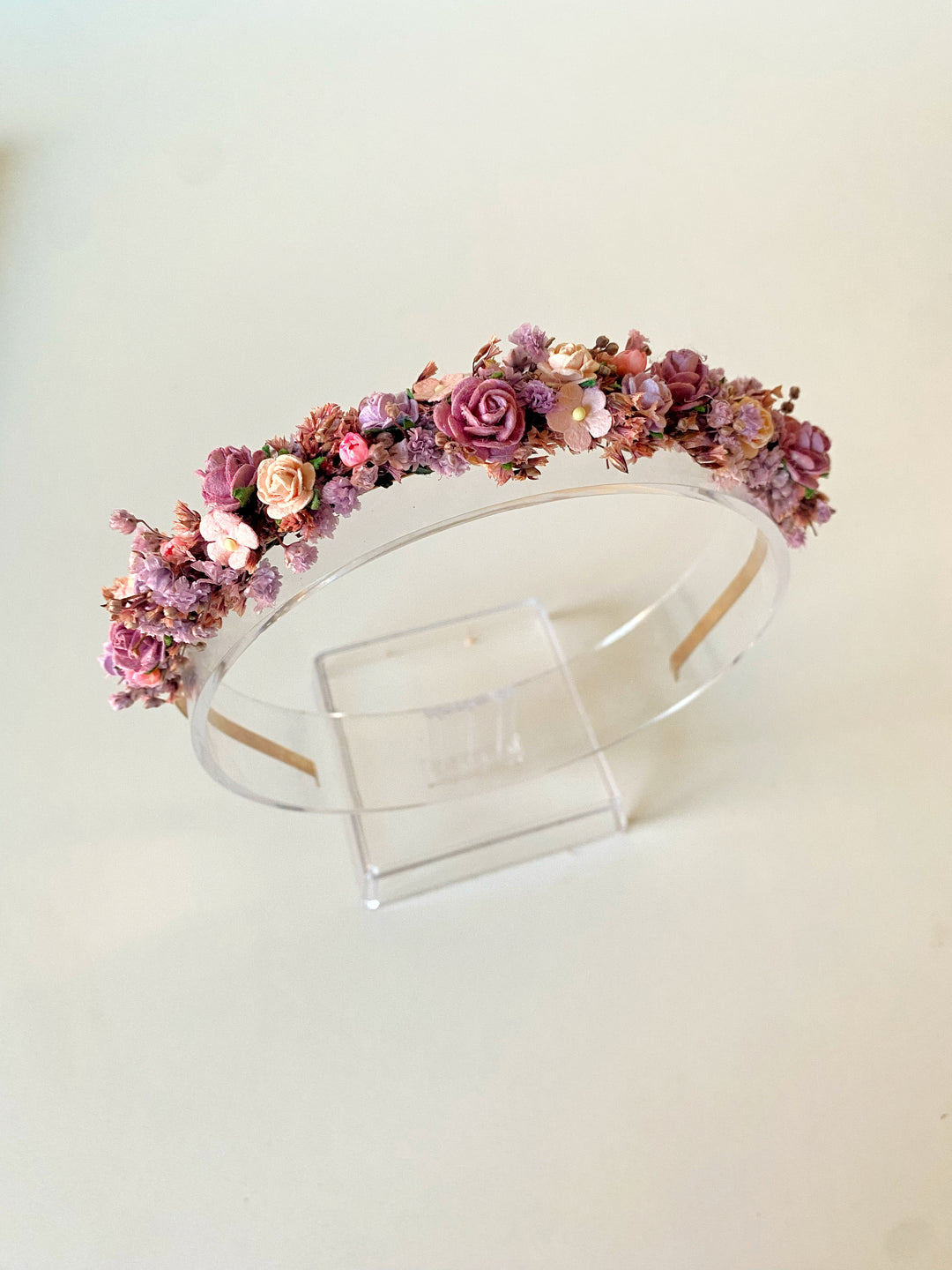 Lavender & Blush Floral Headband | Full Floral Design