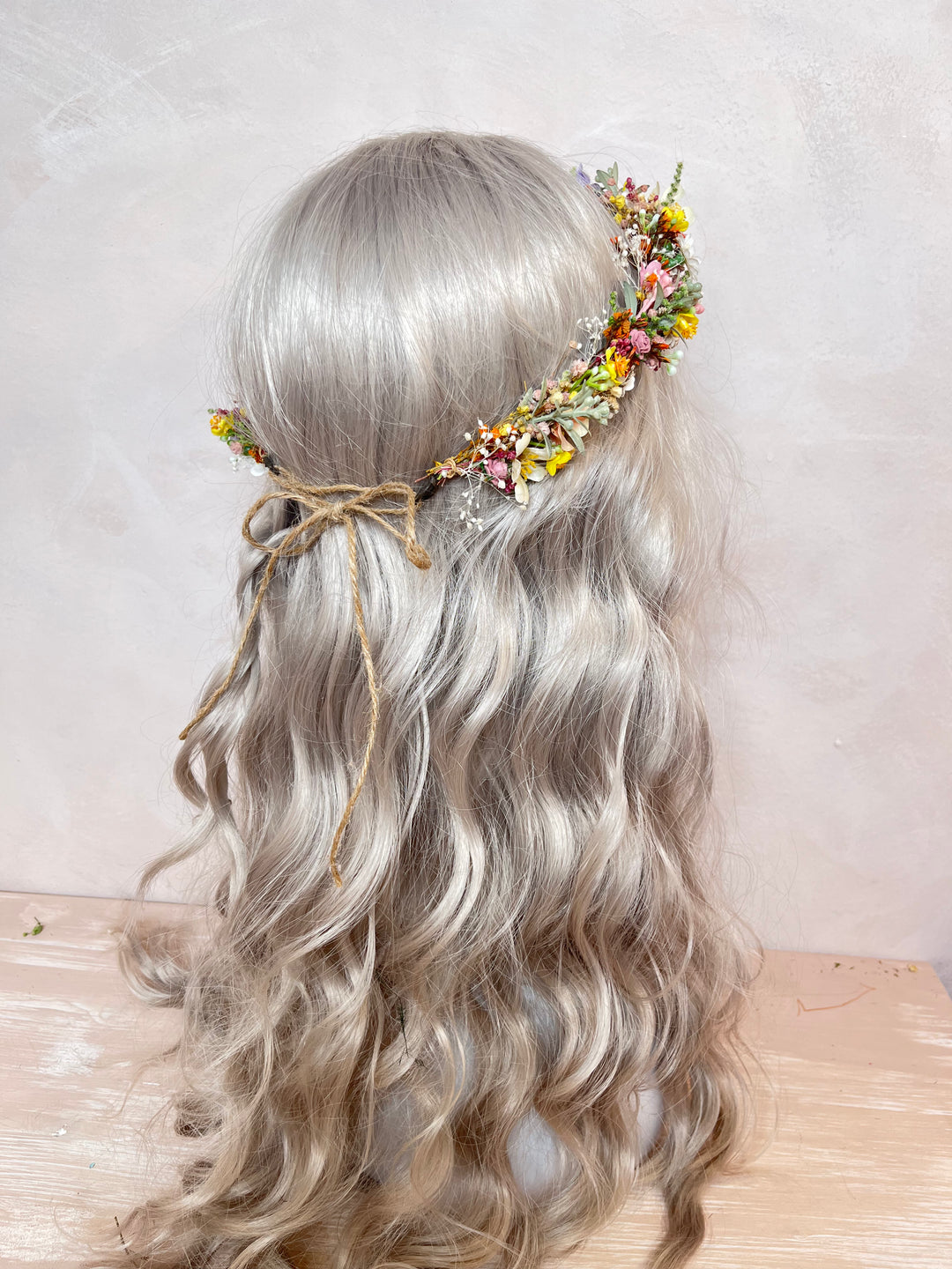 Pastel Flower Wedding Wreath | Bridal Flower Crown