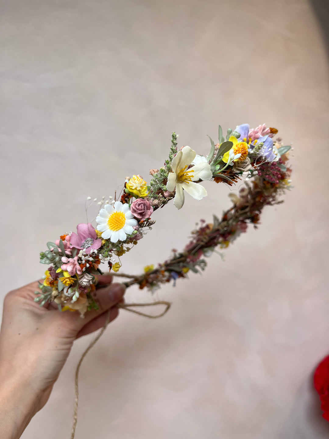 Pastel Flower Wedding Wreath | Bridal Flower Crown