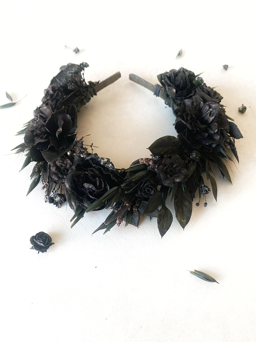 Black Floral Headband | Black Collection
