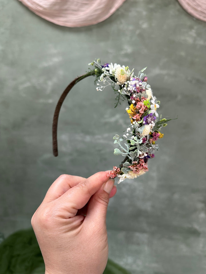 Daisy Lavender Wildflower Hair Headband: Our Bestseller Design – handmade floral hair accessory by magaela
