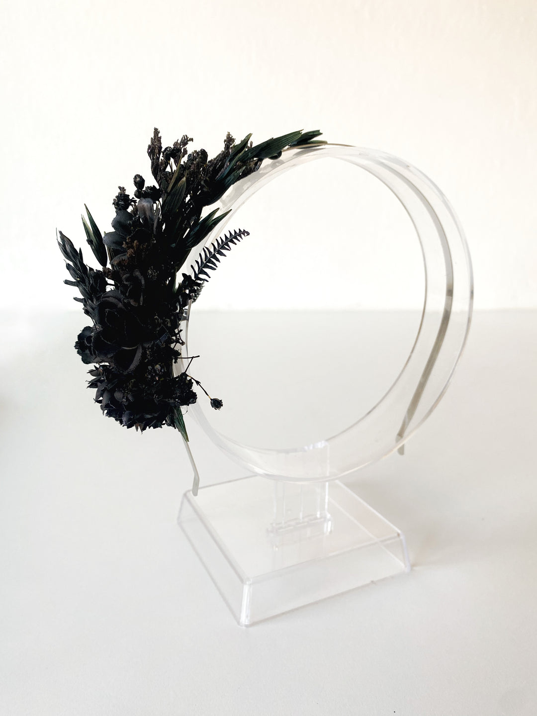 Black Dahlia Side Headband | Black Collection