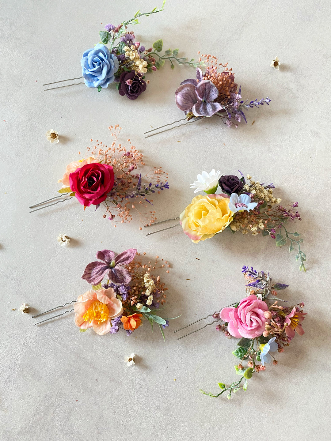 Rapunzel Flower Hair Collection - Braid, Clips and Hair Pins
