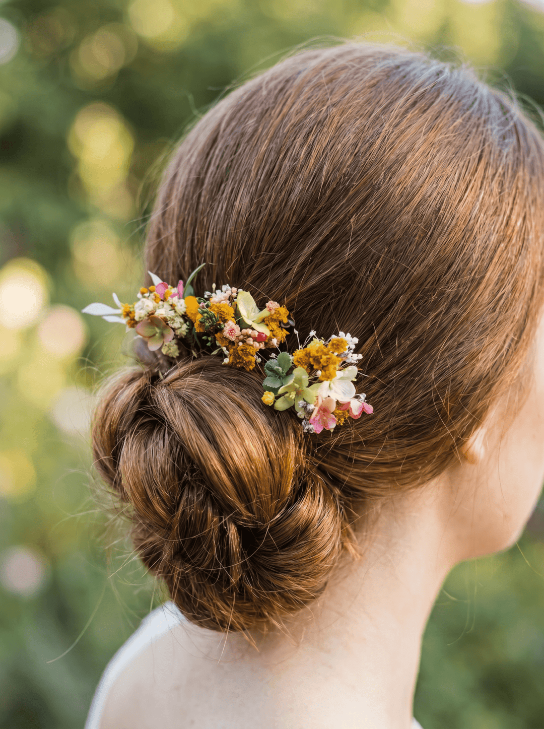 Meadow Flower Hair Pins: Bridal Wildflower Hair Accessories – handmade floral hair accessory by magaela
