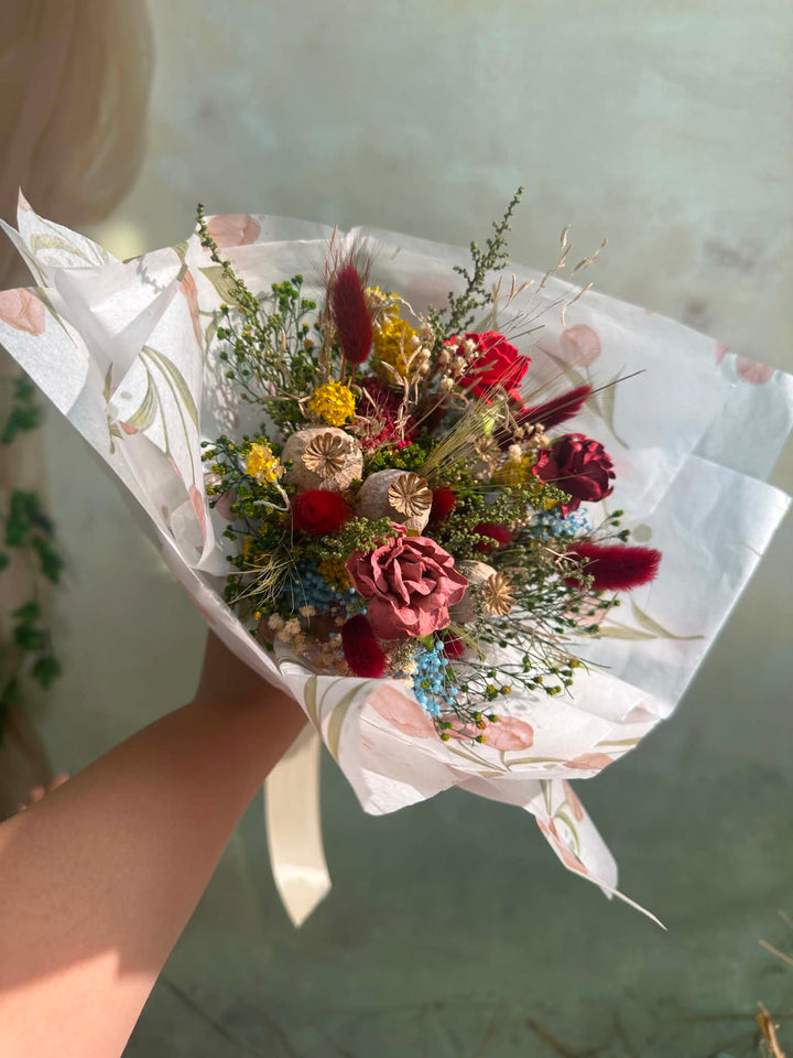 Mini Flower Bouquet: Handmade Gift for Teacher – handmade floral hair accessory by magaela