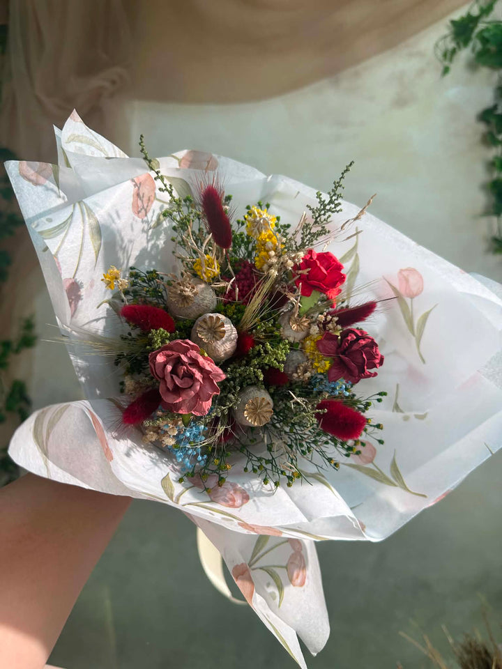 Mini Flower Bouquet: Handmade Gift for Teacher – handmade floral hair accessory by magaela