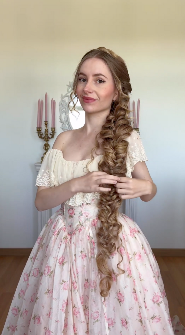 Gently pull and loosen individual strands to add volume and softness.