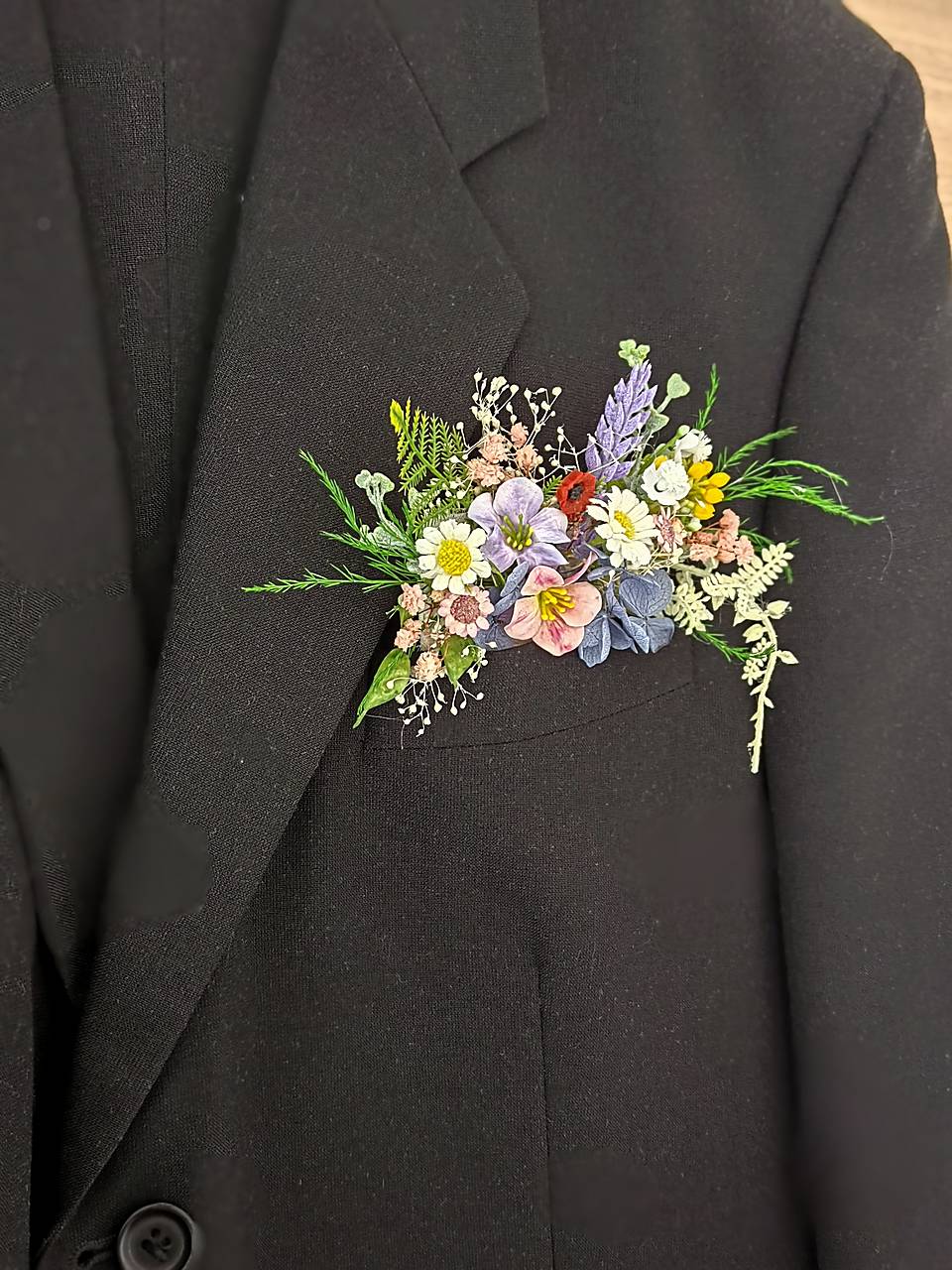 Wildflower Hair Comb: Romantic Bridal Boho Wedding Accessory (wedding set) – handmade floral hair accessory by magaela