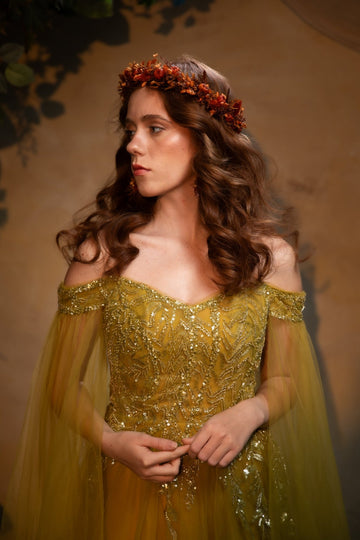 fashion flower crown rustic dress Rustic Flower Crowns