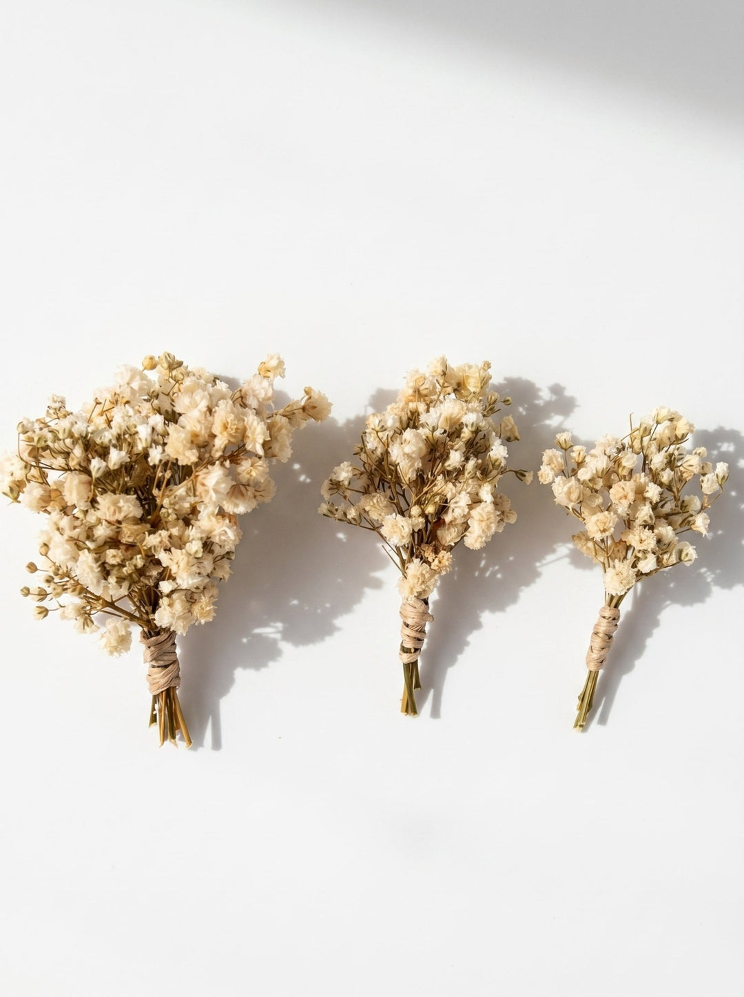 Ivory Baby's Breath Boutonniere: Preserved Wedding Groom Corsage – handmade floral hair accessory by magaela