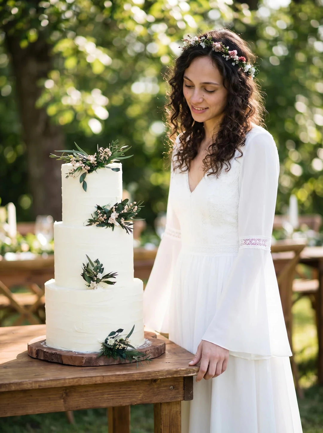 Preserved Eucalyptus Wedding Cake Toppers: Greenery Cake Flowers – handmade floral hair accessory by magaela