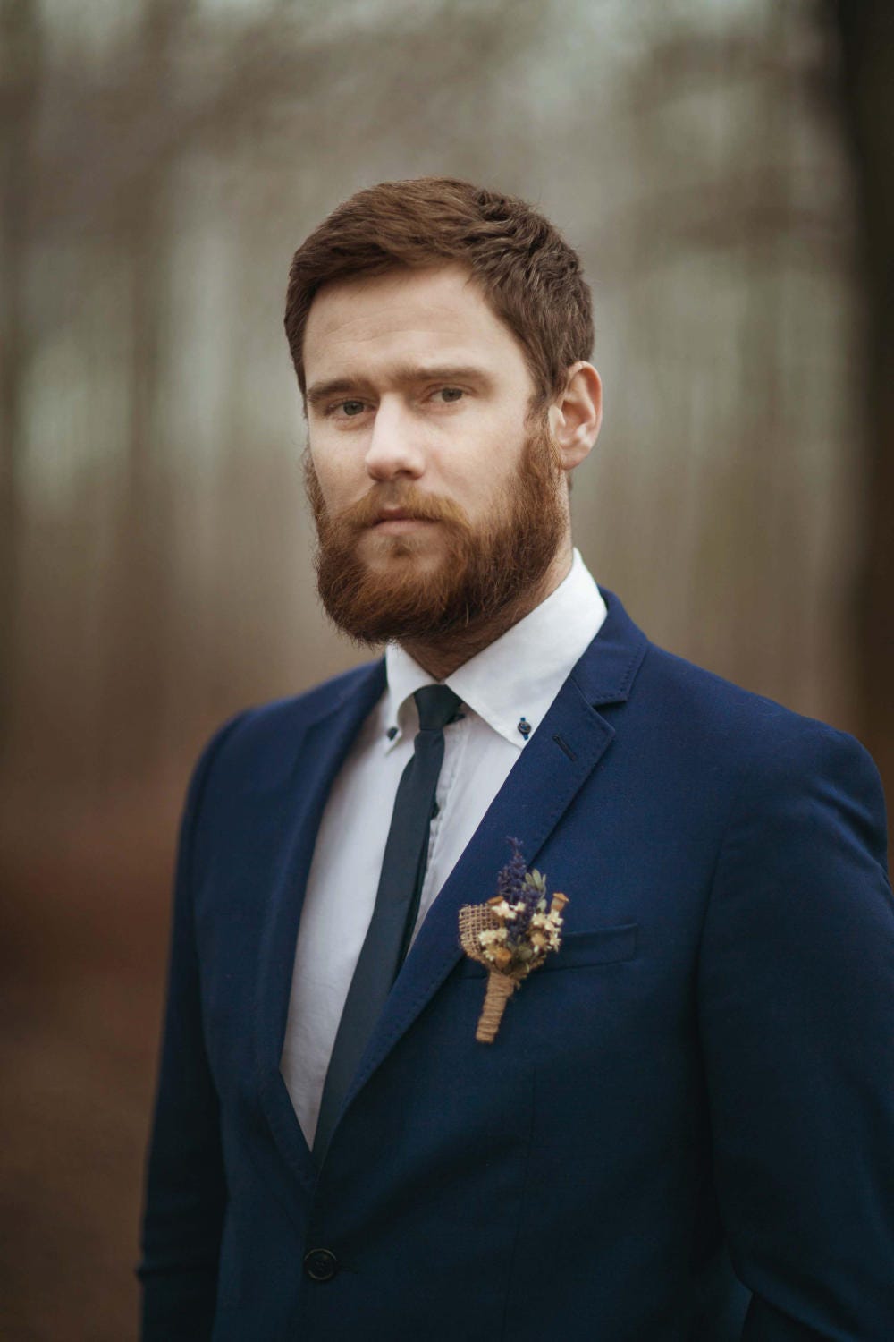 Provence Lavender Boutonniere: Handmade Wedding Groom Accessory – handmade floral hair accessory by magaela