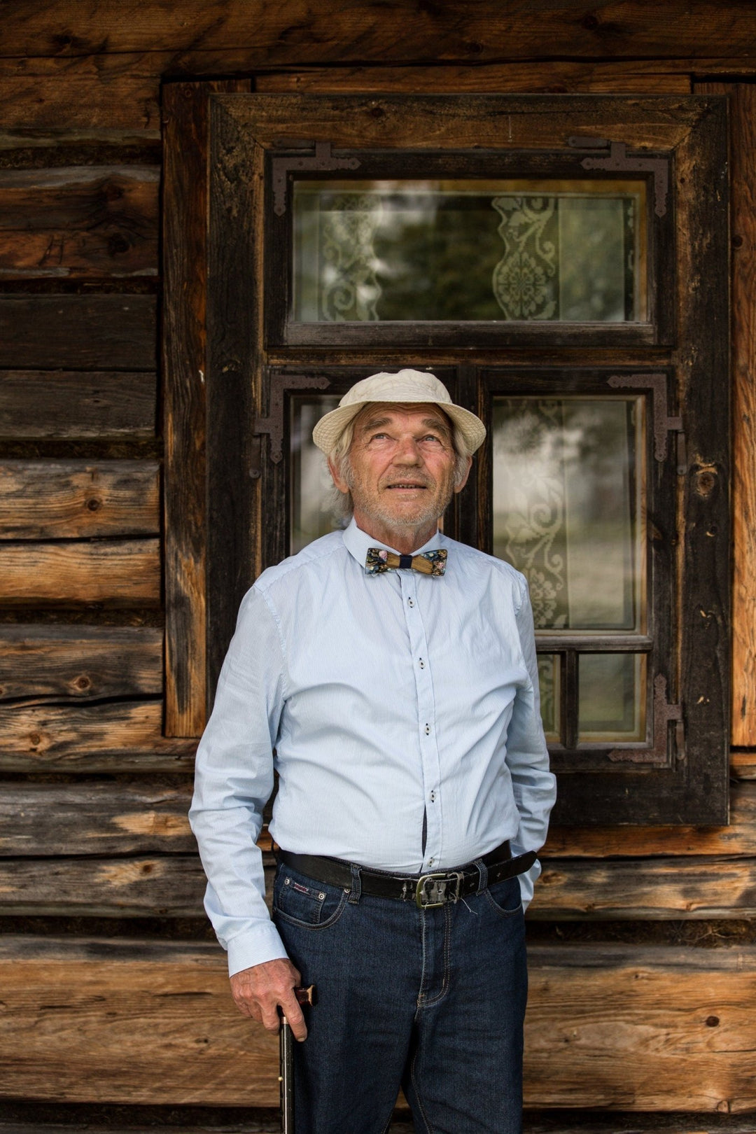 Floral Wooden Bow Tie: Resin Inlay, Men's Wedding Accessory – handmade floral hair accessory by magaela