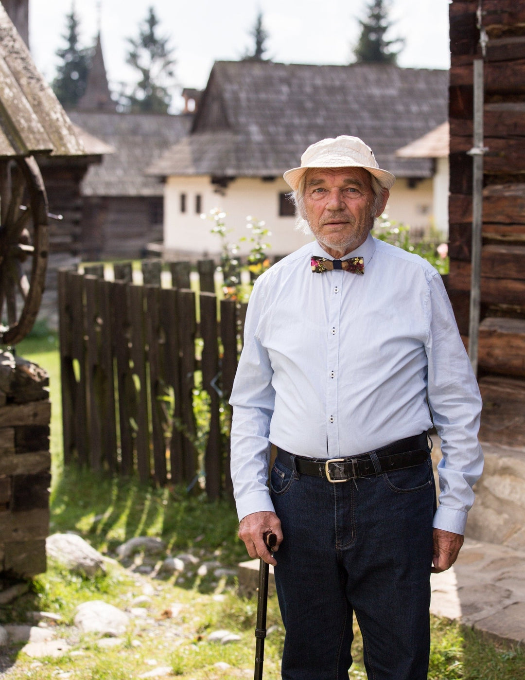 Wedding Wooden Bow Tie: Floral Resin Inlay, Handmade – handmade floral hair accessory by magaela