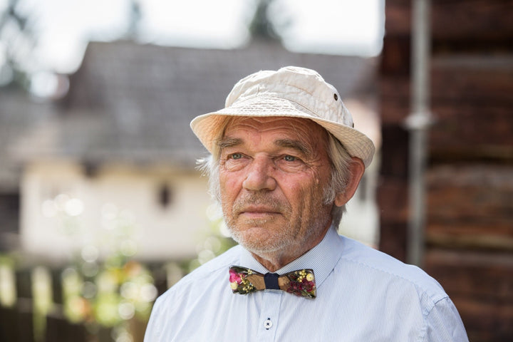 Wedding Wooden Bow Tie: Floral Resin Inlay, Handmade – handmade floral hair accessory by magaela