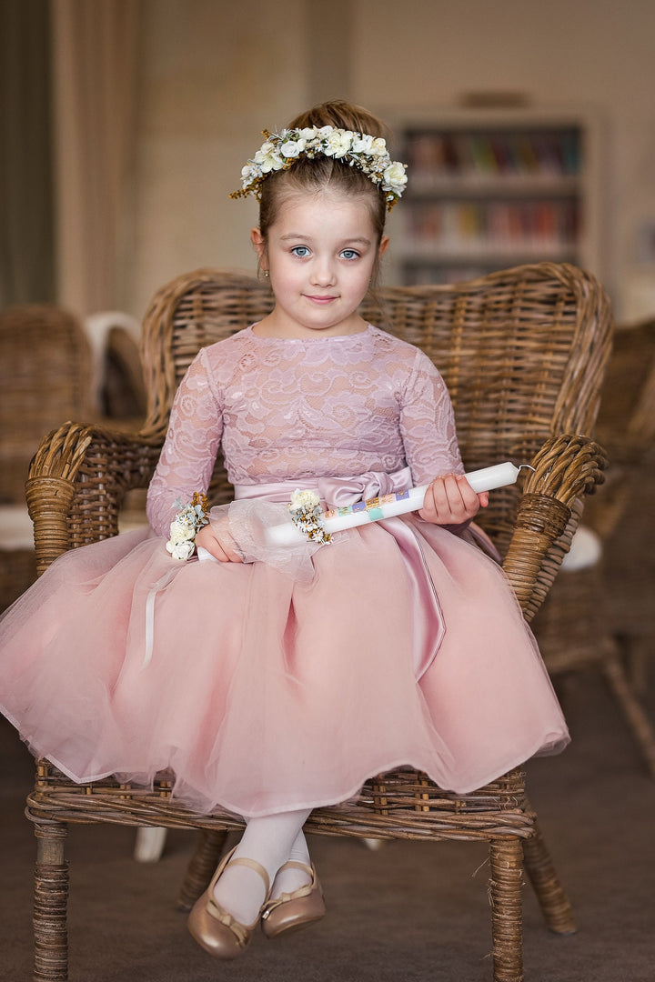 White Floral Headband: First Communion Hair Accessory – handmade floral hair accessory by magaela