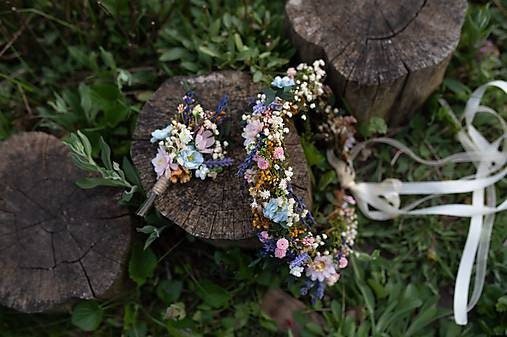 Lavender Wedding Boutonniere: Meadowy Groom Buttonhole – handmade floral hair accessory by magaela