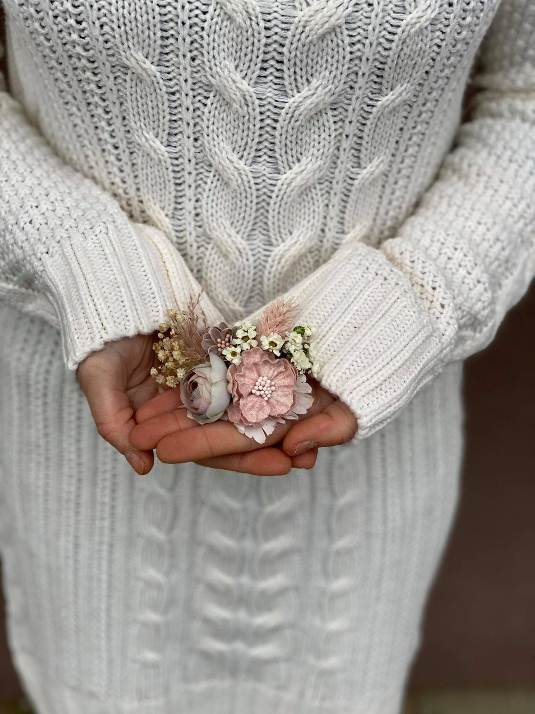 Blush Pink Flower Brooch: Romantic Wedding Accessory – handmade floral hair accessory by magaela