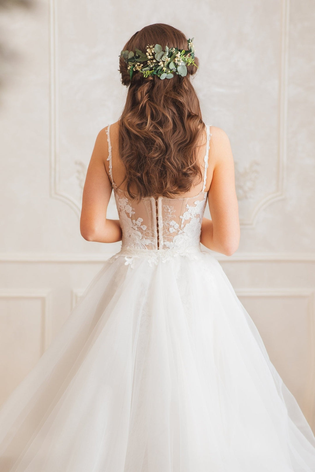 Eucalyptus Bridal Hair Comb: Greenery Wedding Hair Vine – handmade floral hair accessory by magaela