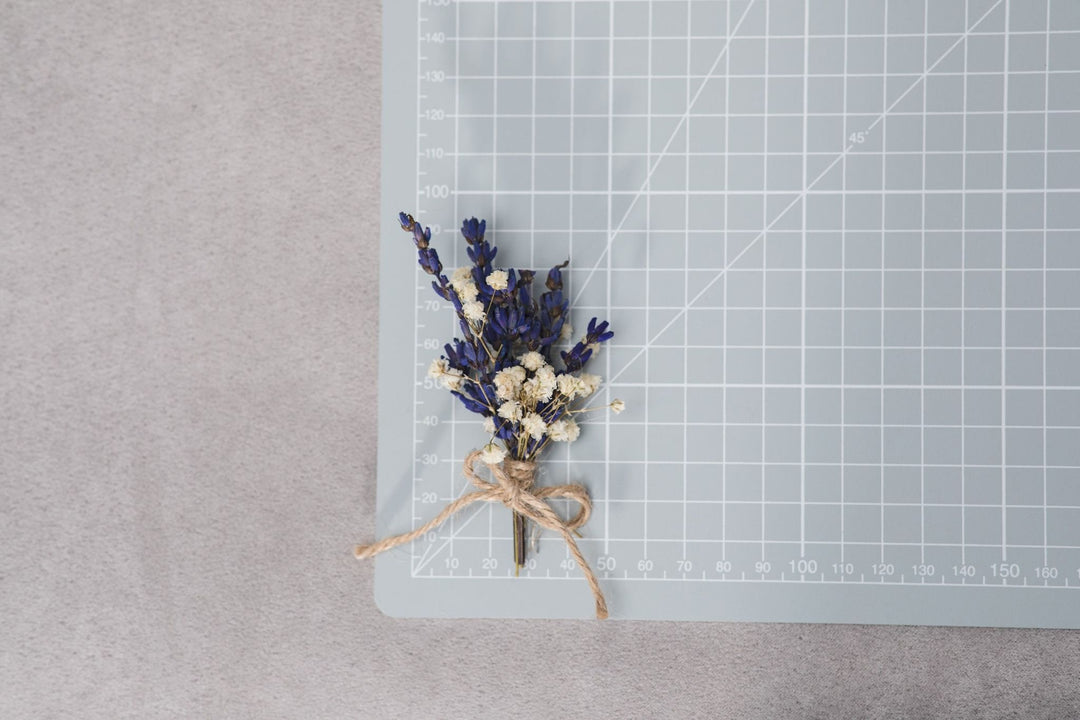 Lavender Boutonniere: Natural Provence Wedding Groom Buttonhole – handmade floral hair accessory by magaela