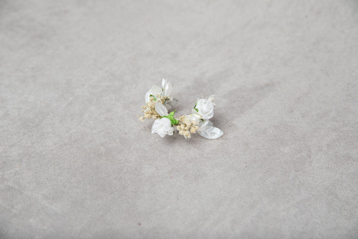 First Communion Candle Decoration: White Floral Wreath, Handmade – handmade floral hair accessory by magaela