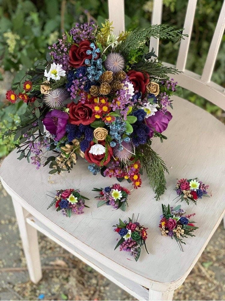 Custom Order Deposit: Non - Refundable Fee for Personalized Items – handmade floral hair accessory by magaela