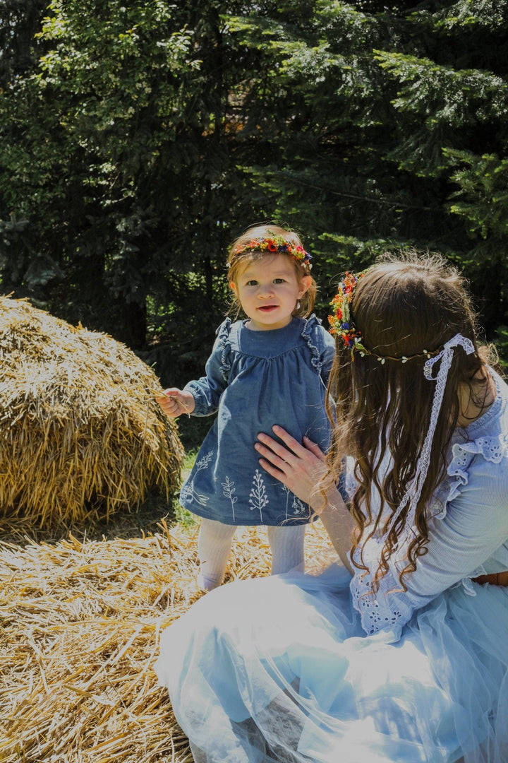 Mommy and Me Flower Crowns: Matching Floral Hair Wreaths Set – handmade floral hair accessory by magaela