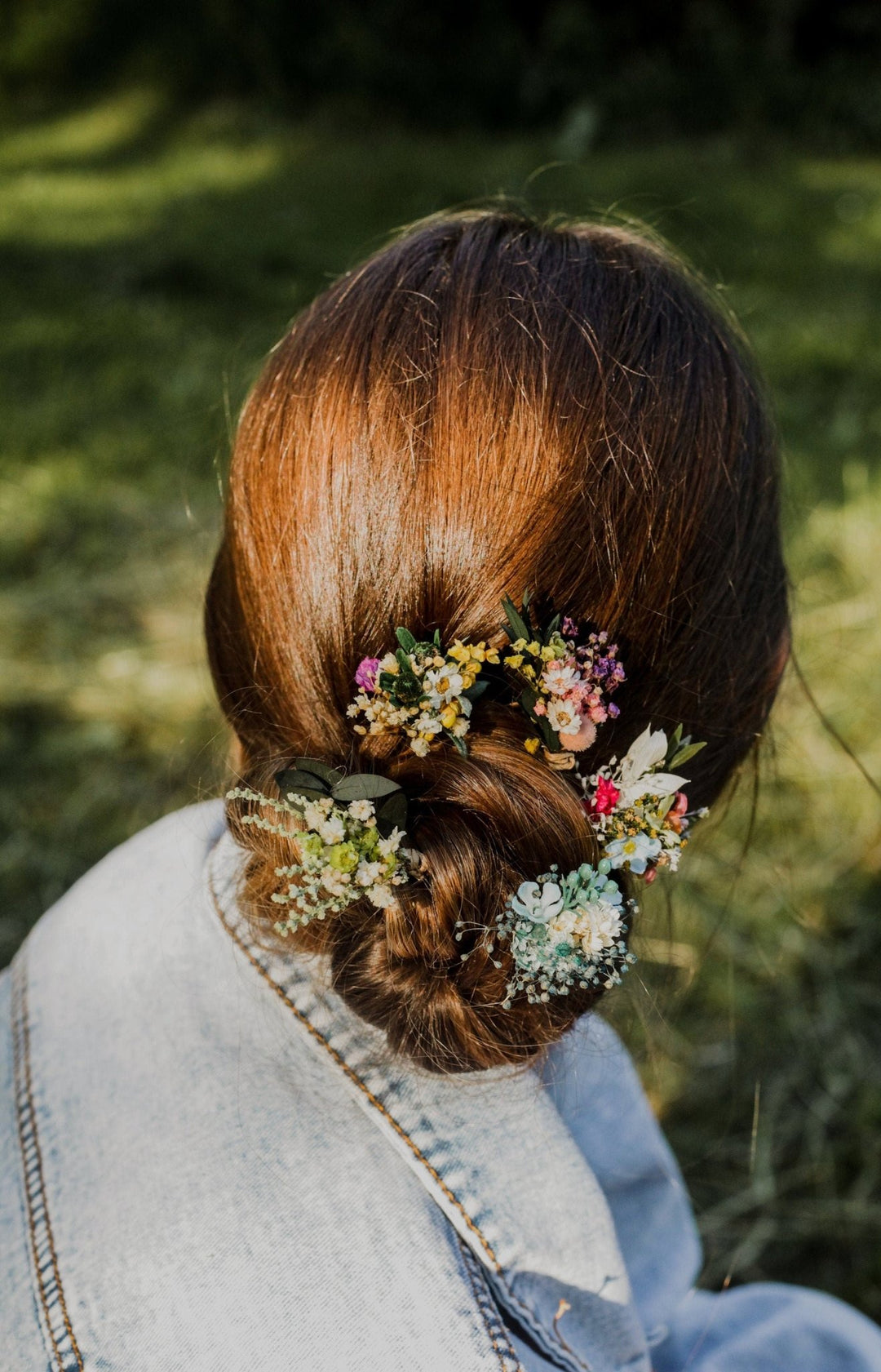 Wildflower Hairpins: Bridal Hair Accessories – handmade floral hair accessory by magaela
