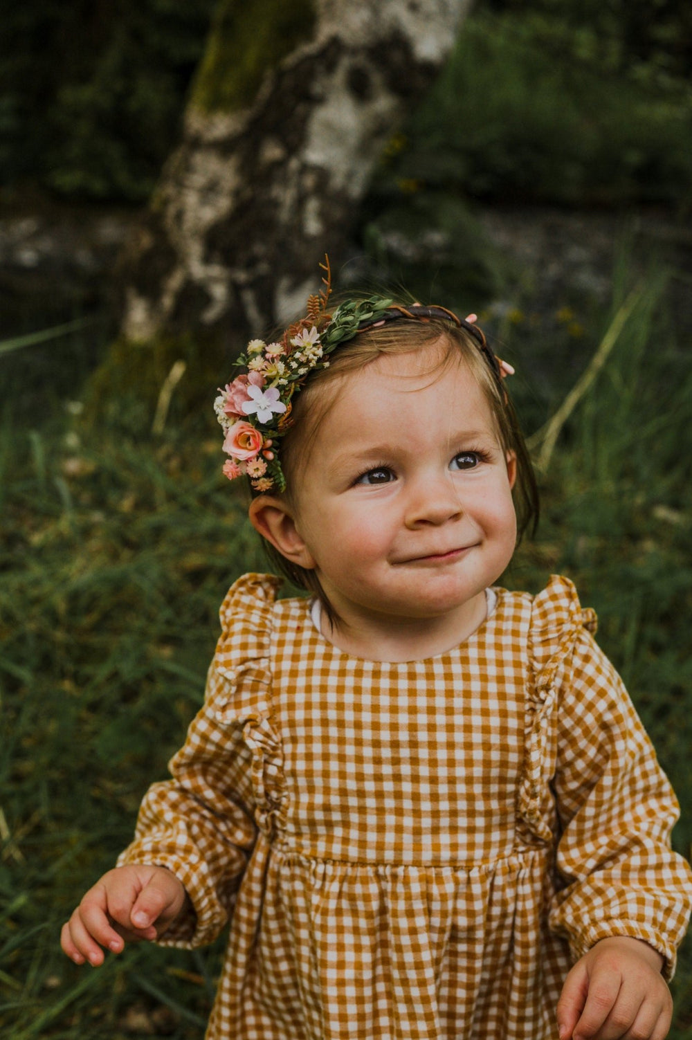 Floral Headband: Wedding Flower Girl Hair Accessory – handmade floral hair accessory by magaela