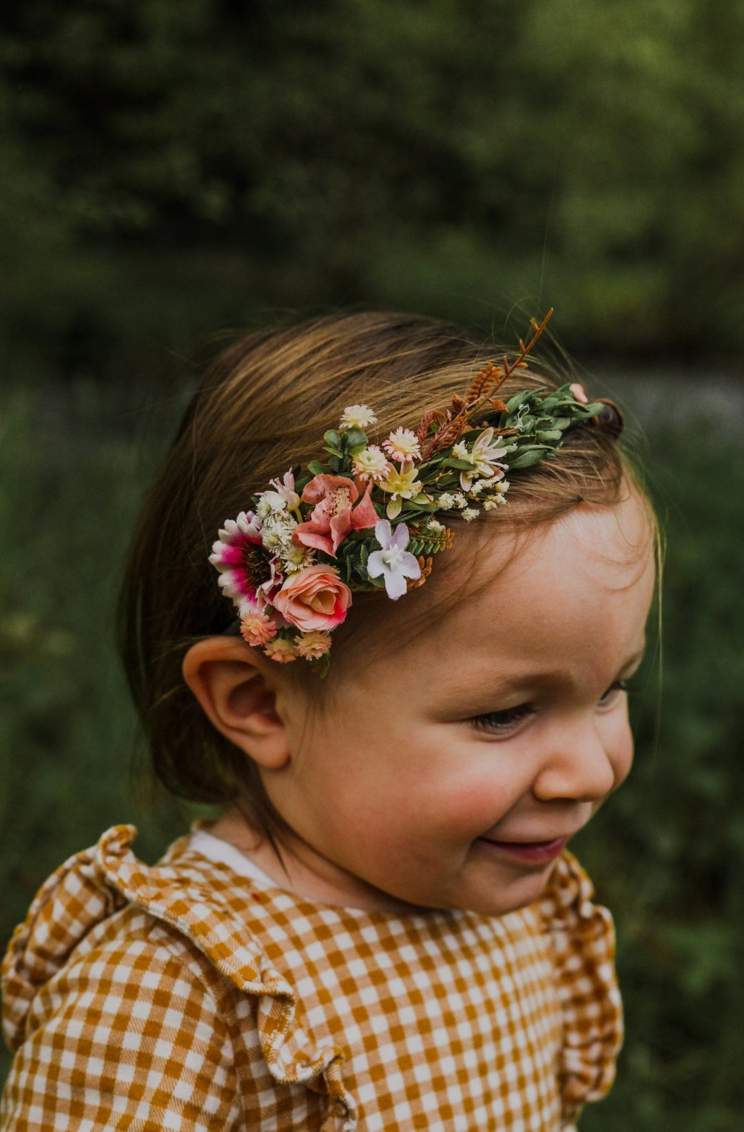 Floral Headband: Wedding Flower Girl Hair Accessory – handmade floral hair accessory by magaela