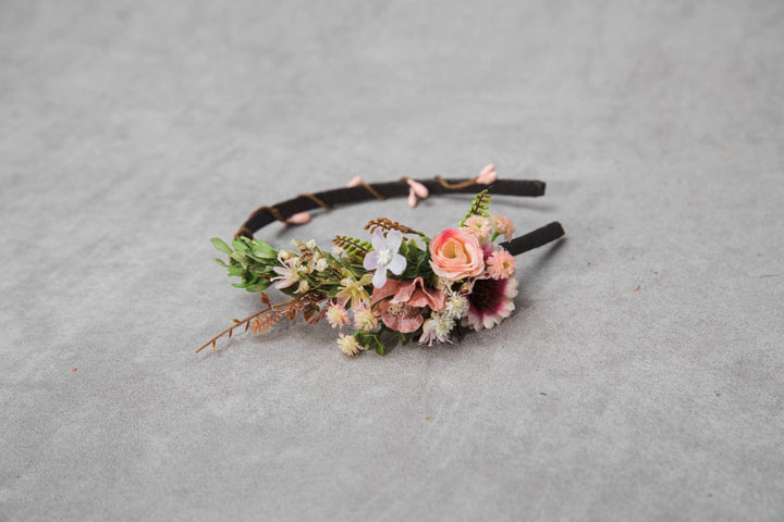 Floral Headband: Wedding Flower Girl Hair Accessory – handmade floral hair accessory by magaela